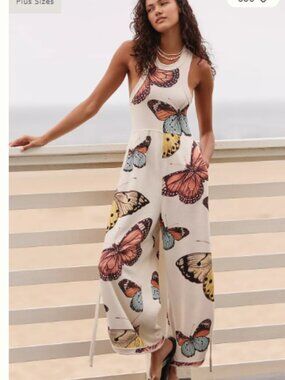 Anthropologie Daily Practice Plattsburgh Jumpsuit Butterflies - SOLD OUT